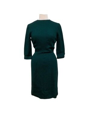 Vntg 60’s Gay Gibson Forrest green midi dress approx size 6